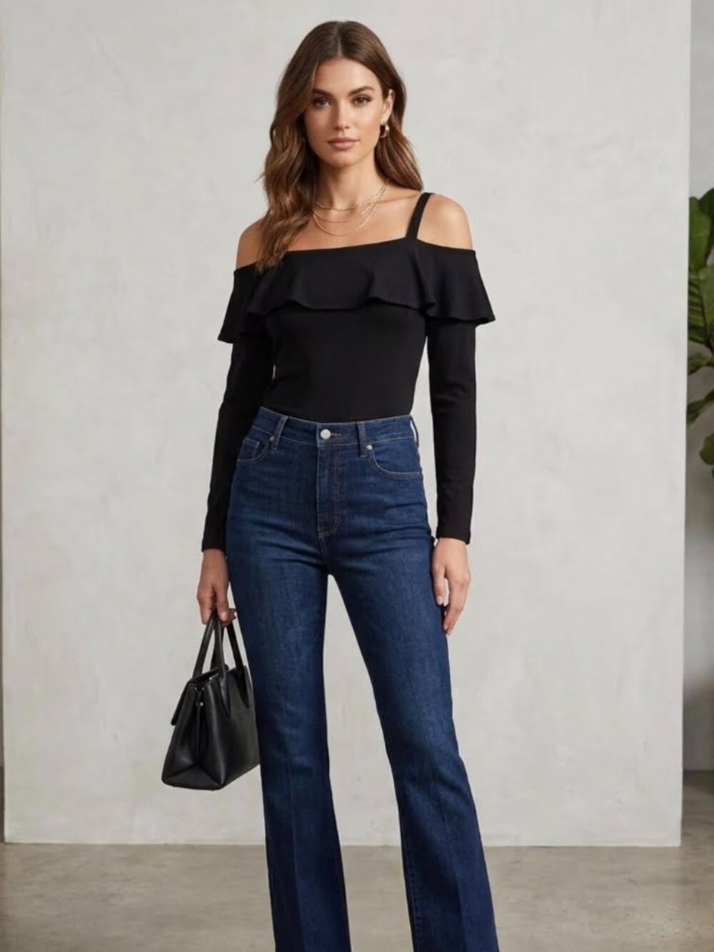 Banana Republic Off-The-Shoulder Knit Top- M